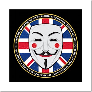 GUNPOWDER TREASON - GUY FAWKES Posters and Art